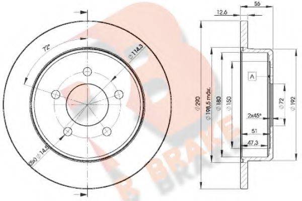 R BRAKE 78RBD21023
