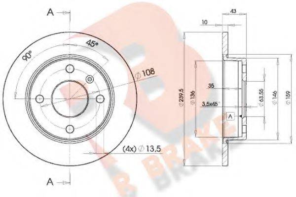 R BRAKE 78RBD21062
