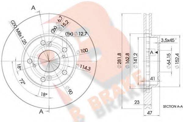 R BRAKE 78RBD21257