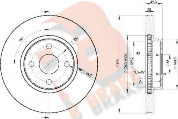 R BRAKE 78RBD21320