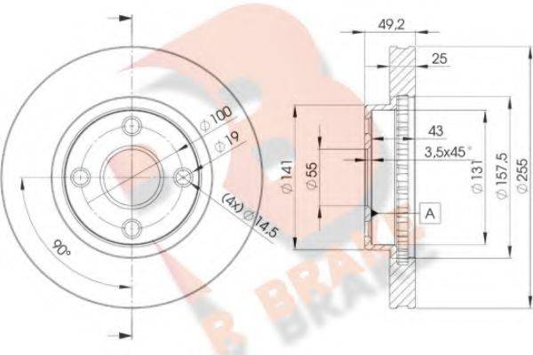 R BRAKE 78RBD21330