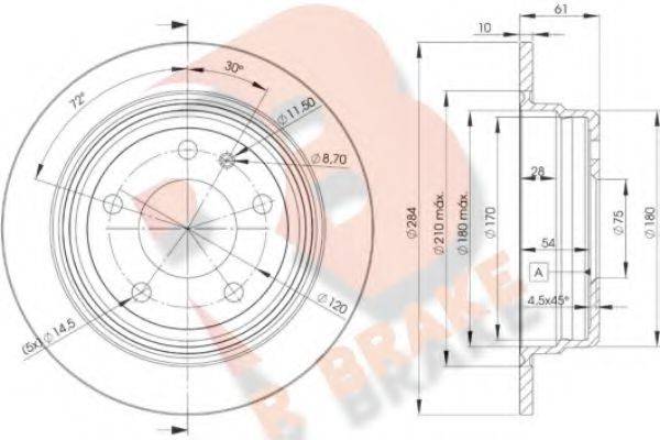 R BRAKE 78RBD21387