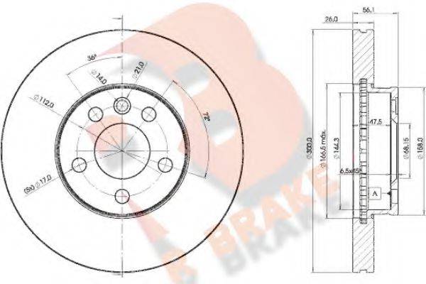 R BRAKE 78RBD21531