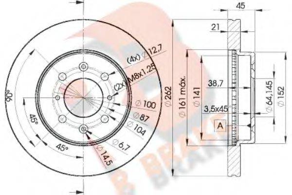 R BRAKE 78RBD21700
