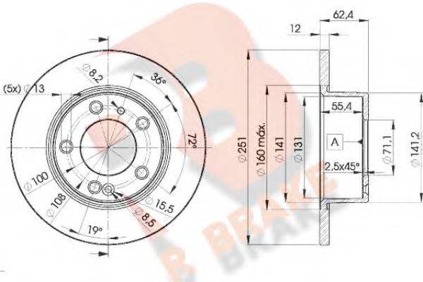 R BRAKE 78RBD21796