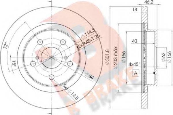 R BRAKE 78RBD22010