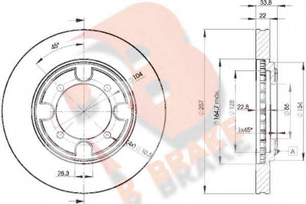 R BRAKE 78RBD22830