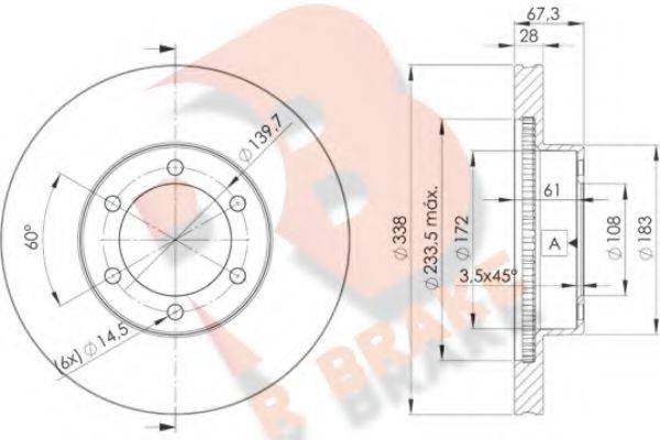 R BRAKE 78RBD22918