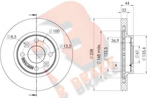 R BRAKE 78RBD13108