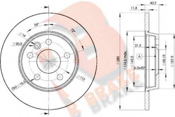 R BRAKE 78RBD23111