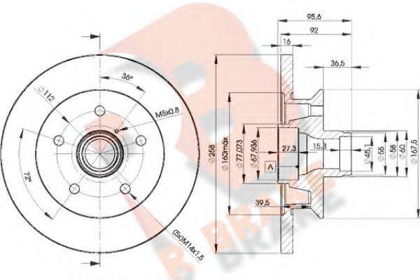R BRAKE 78RBD13113