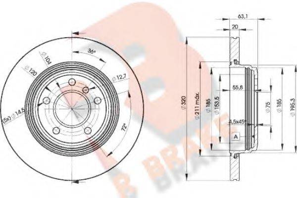 R BRAKE 78RBD23215