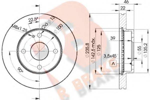 R BRAKE 78RBD23265