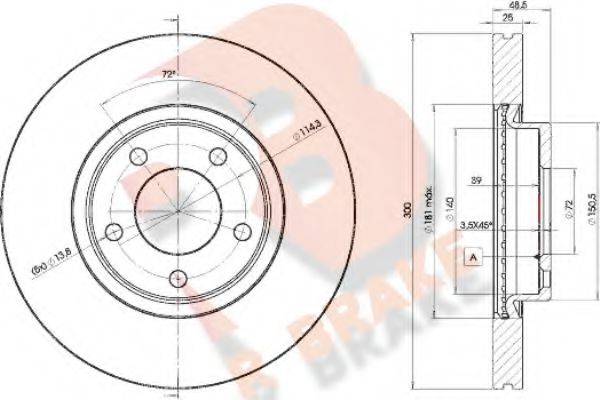R BRAKE 78RBD23273