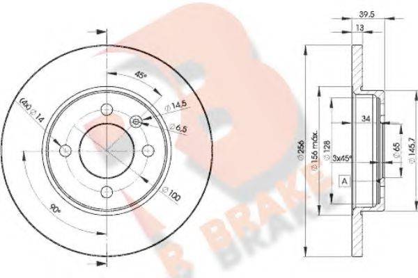 R BRAKE 78RBD23392