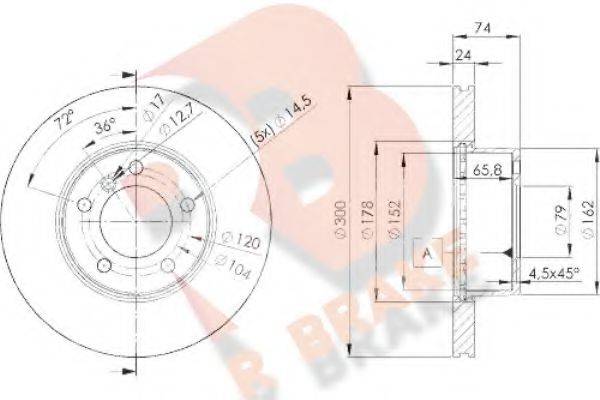 R BRAKE 78RBD23405