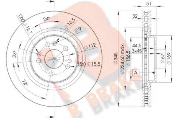 R BRAKE 78RBD23504