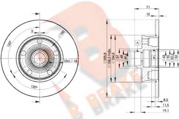 R BRAKE 78RBD13576