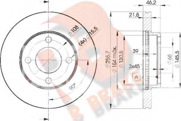 R BRAKE 78RBD23633