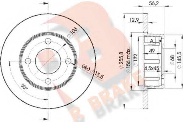 R BRAKE 78RBD24012