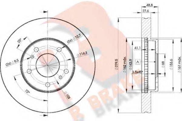 R BRAKE 78RBD24103
