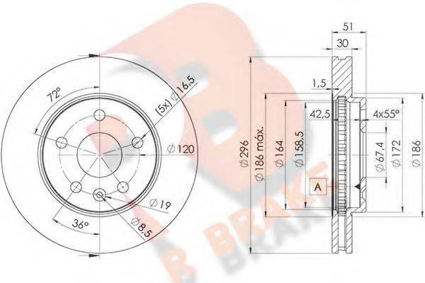 R BRAKE 78RBD24116