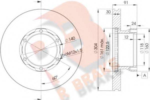 R BRAKE 78RBD14240