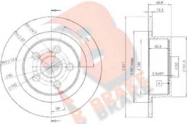 R BRAKE 78RBD24243