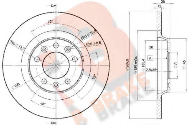 R BRAKE 78RBD24609