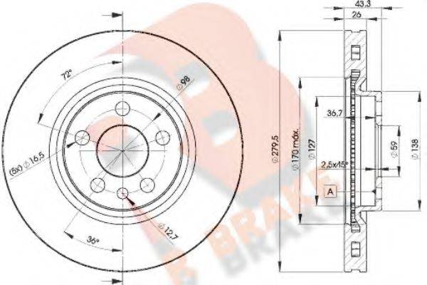 R BRAKE 78RBD24620