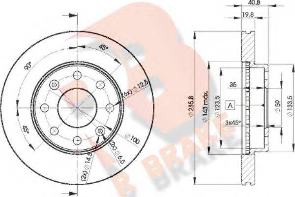 R BRAKE 78RBD24633