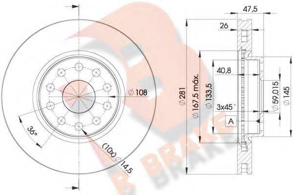 R BRAKE 78RBD24639