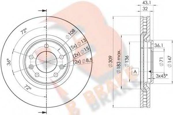 R BRAKE 78RBD24687