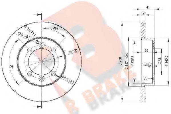 R BRAKE 78RBD24706