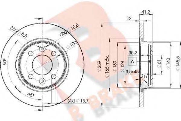 R BRAKE 78RBD24707