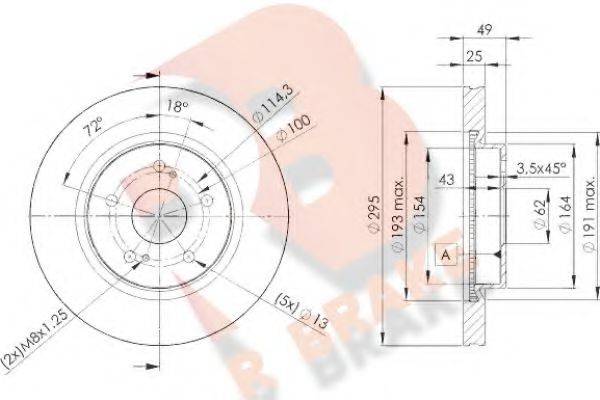 R BRAKE 78RBD24803