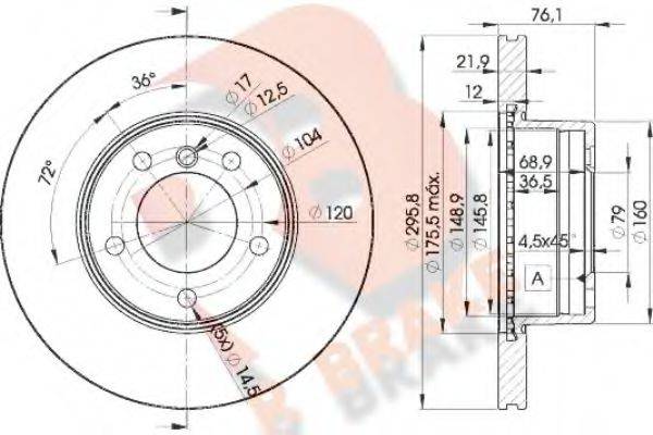 R BRAKE 78RBD14839