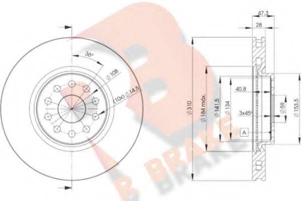 R BRAKE 78RBD24921