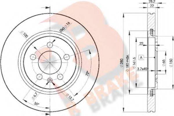 R BRAKE 78RBD25031