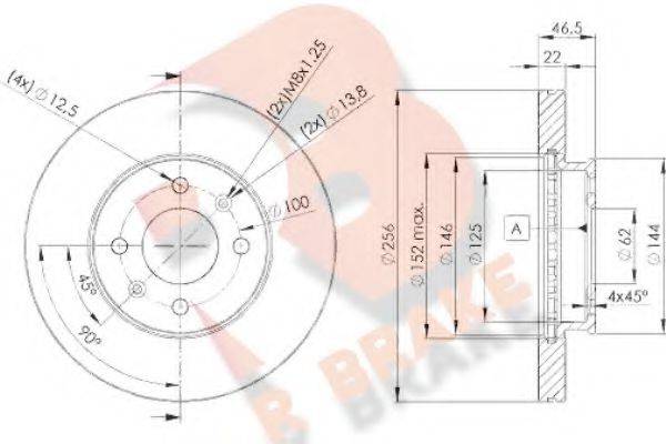 R BRAKE 78RBD25101