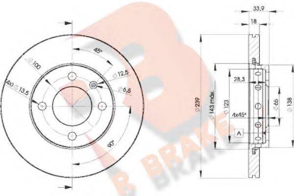 R BRAKE 78RBD25303