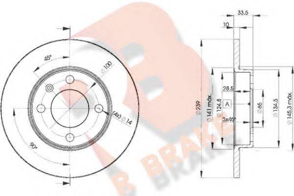 R BRAKE 78RBD25304