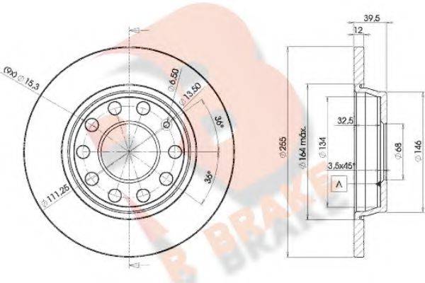 R BRAKE 78RBD25309