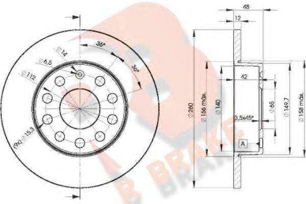 R BRAKE 78RBD25310