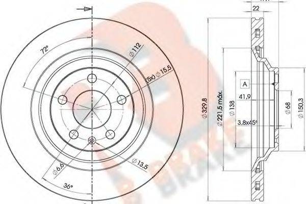 R BRAKE 78RBD25314
