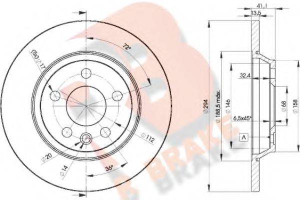 R BRAKE 78RBD25609