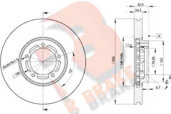 R BRAKE 78RBD25610