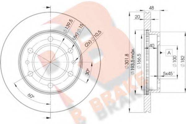 R BRAKE 78RBD26004