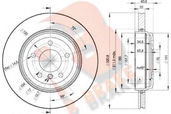 R BRAKE 78RBD26073