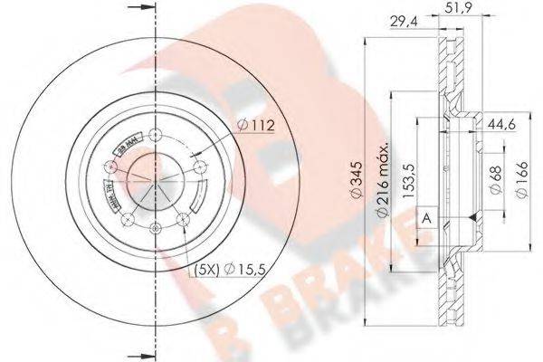 R BRAKE 78RBD26078